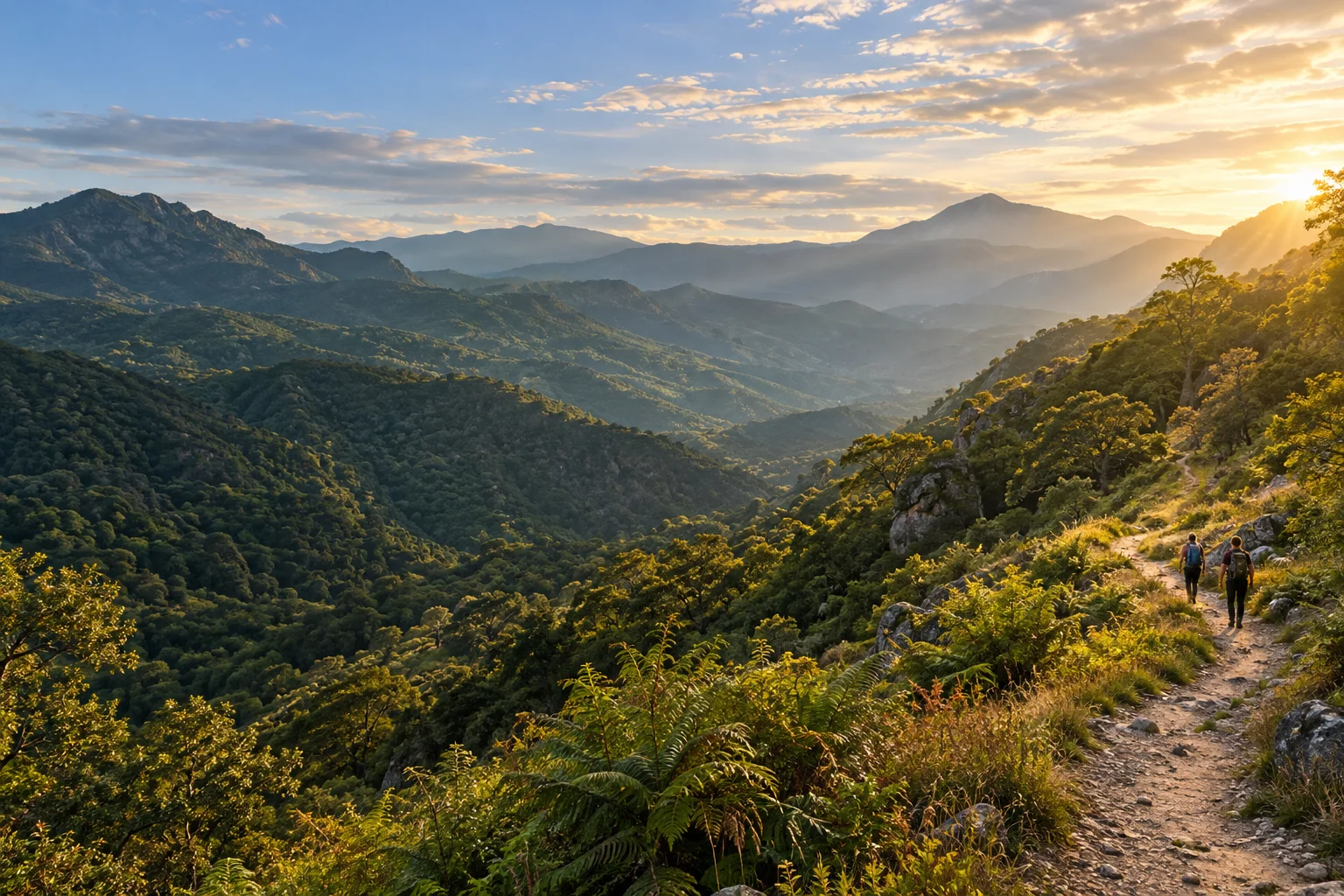 Sendero entre montañas; imagen ilustrativa del proyecto